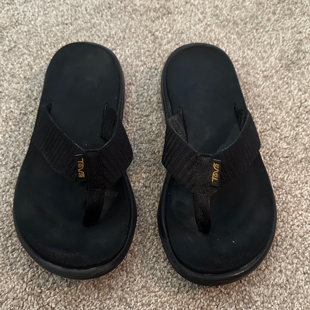 Teva Black Slide Sandals